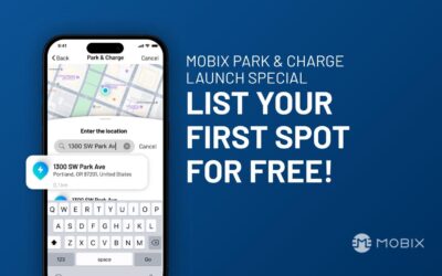 MOBIX Park & Charge – Launch Special: List Your First Spot for Free!